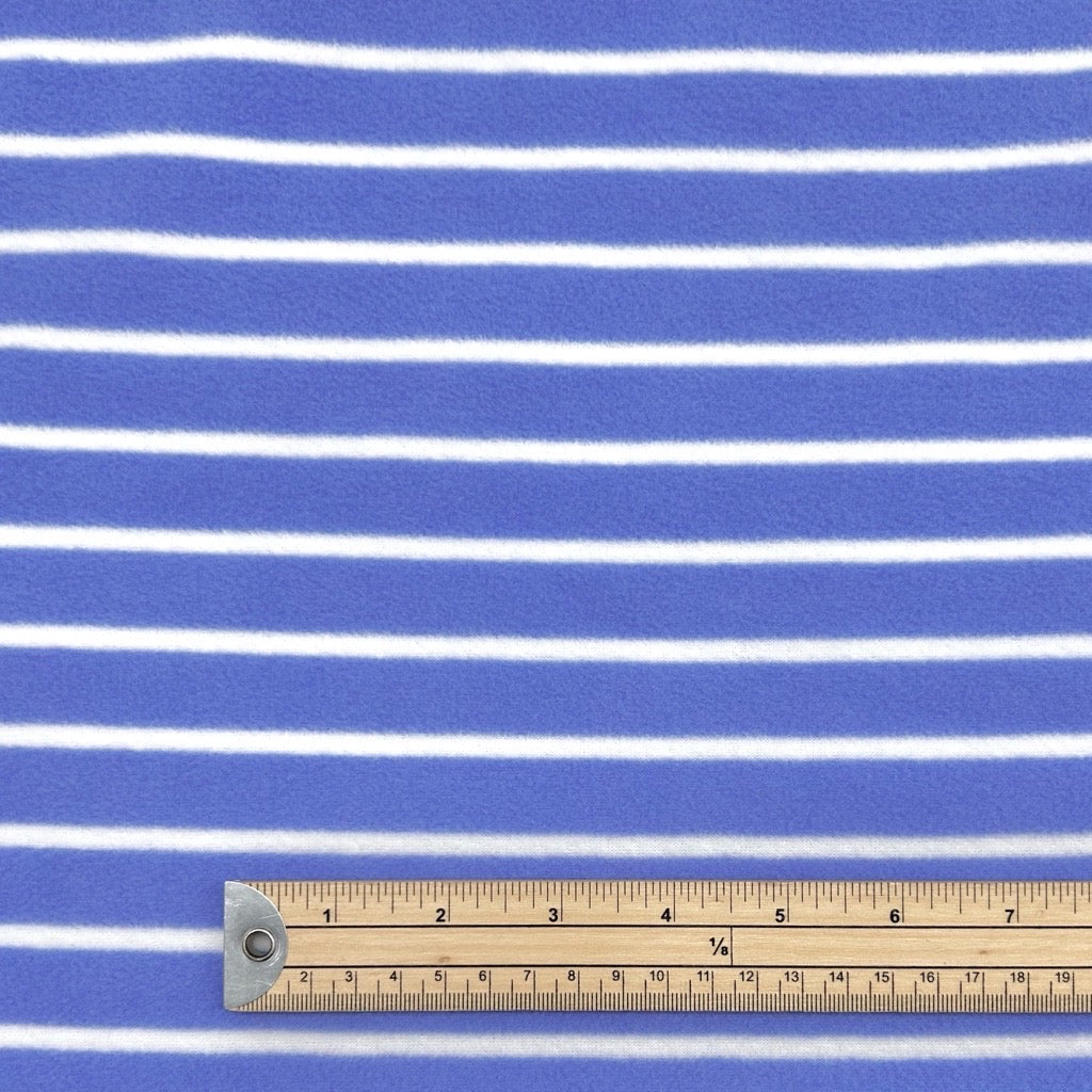 Stripes Anti Pill Polar Fleece Fabric - Pound Fabrics