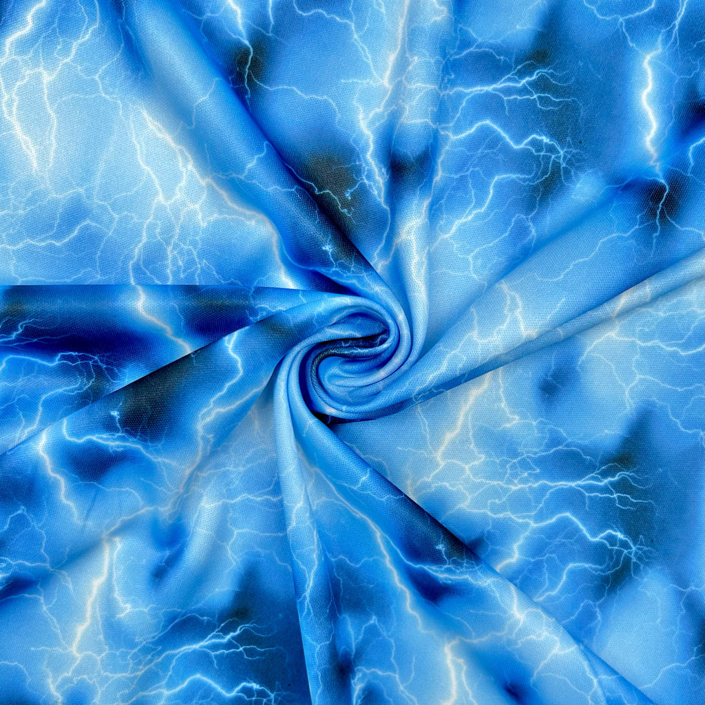 Electric Lightning Jersey Fabric