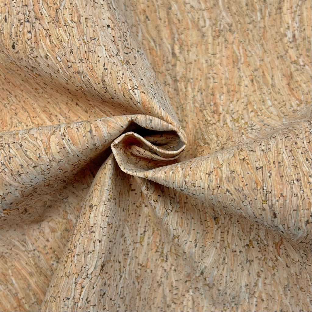 Wavy Grain Cork Fabric