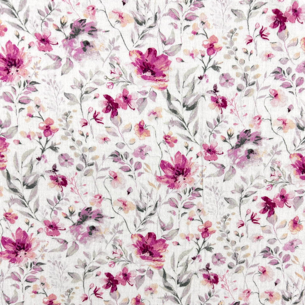 Floral Cloud Double Gauze Fabric