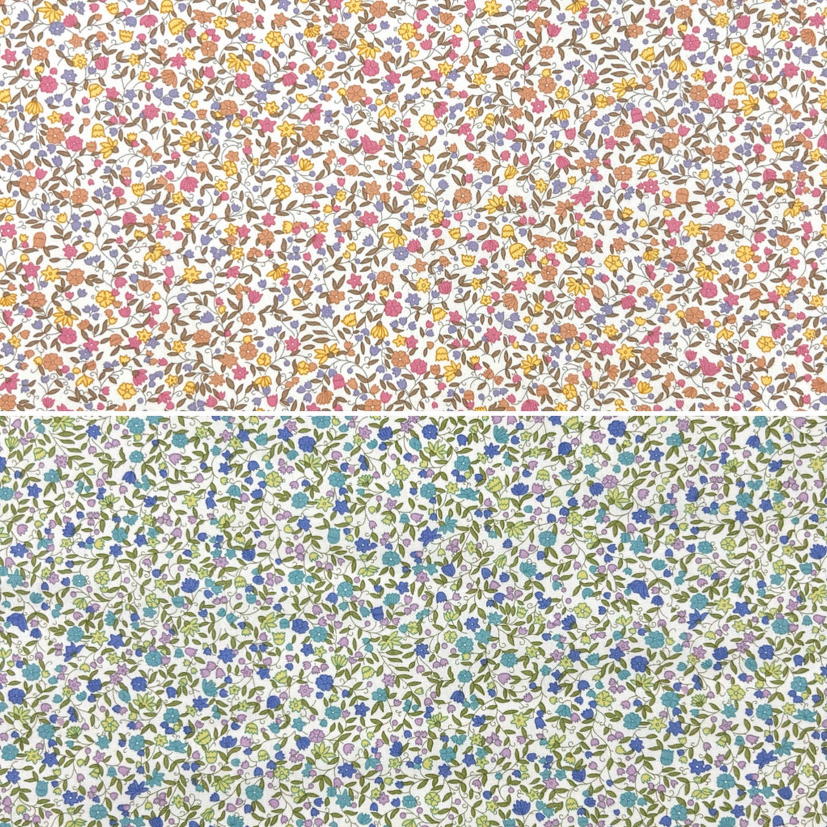 Secret Wildflowers Rose & Hubble Cotton Poplin Fabric