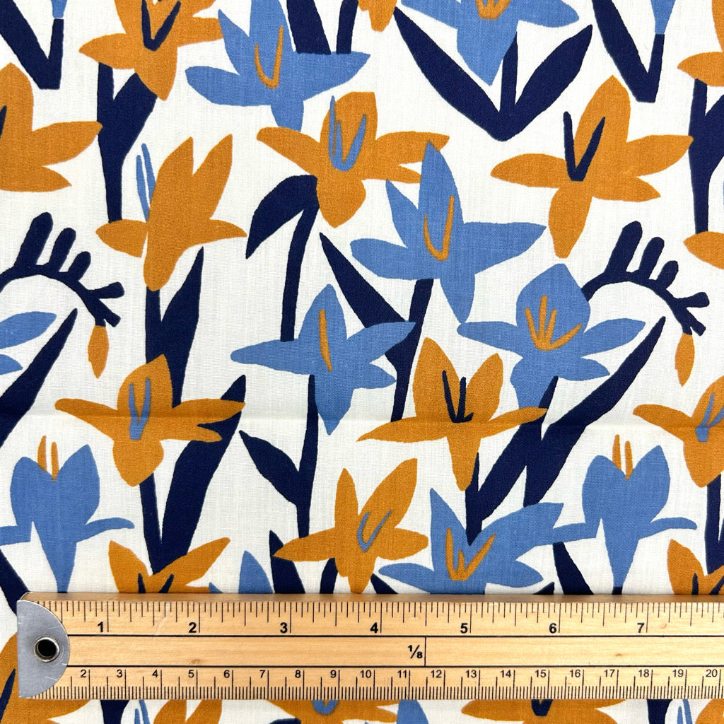 Joyful Bloom Polycotton Fabric - 3m Pre-cut