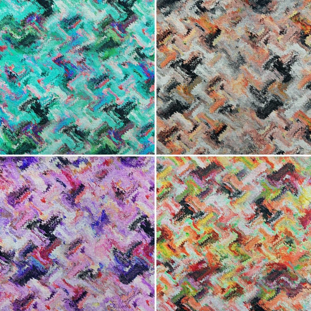 Pixel Storm Digital Modal-Touch Jersey Fabric