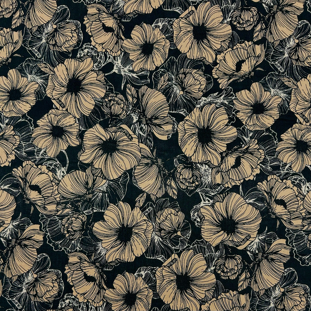Classic Botanical Cotton Lawn Fabric