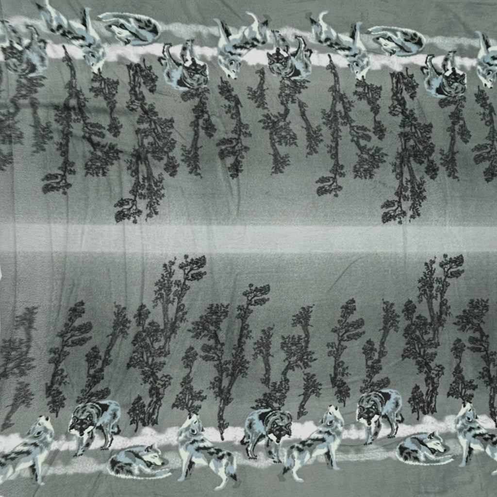 Winter Forest Anti Pill Polar Fleece Fabric
