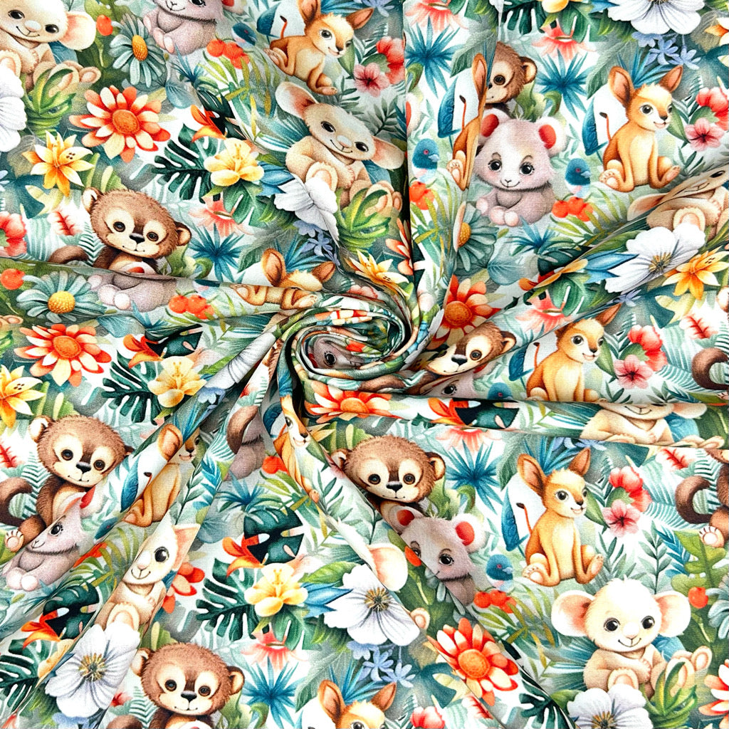 Wild Adventure Cotton Poplin Fabric