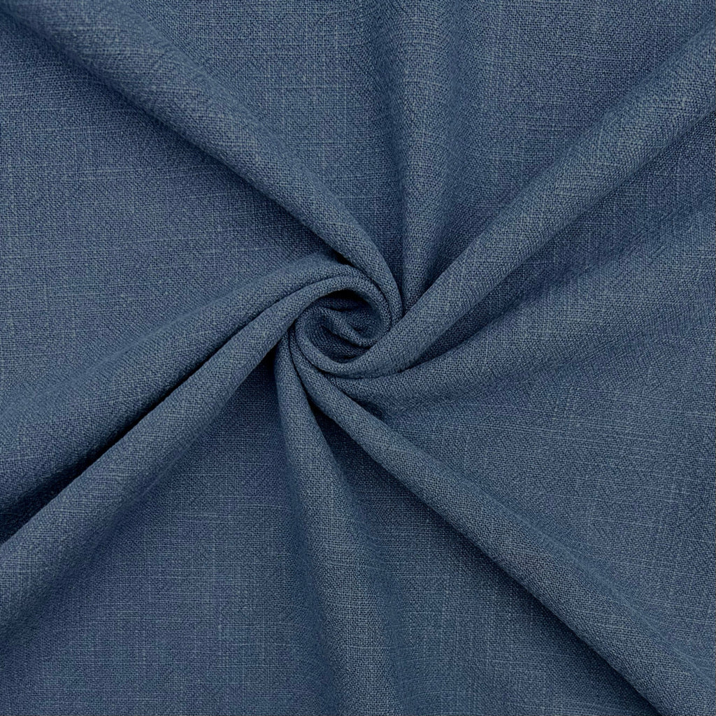 Plain Stonewashed Linen Blend Fabric