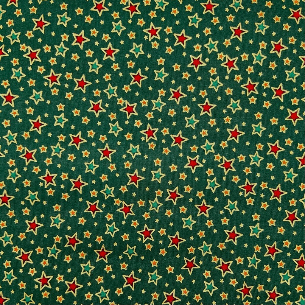 Festive Sparkle Christmas Cotton Fabric