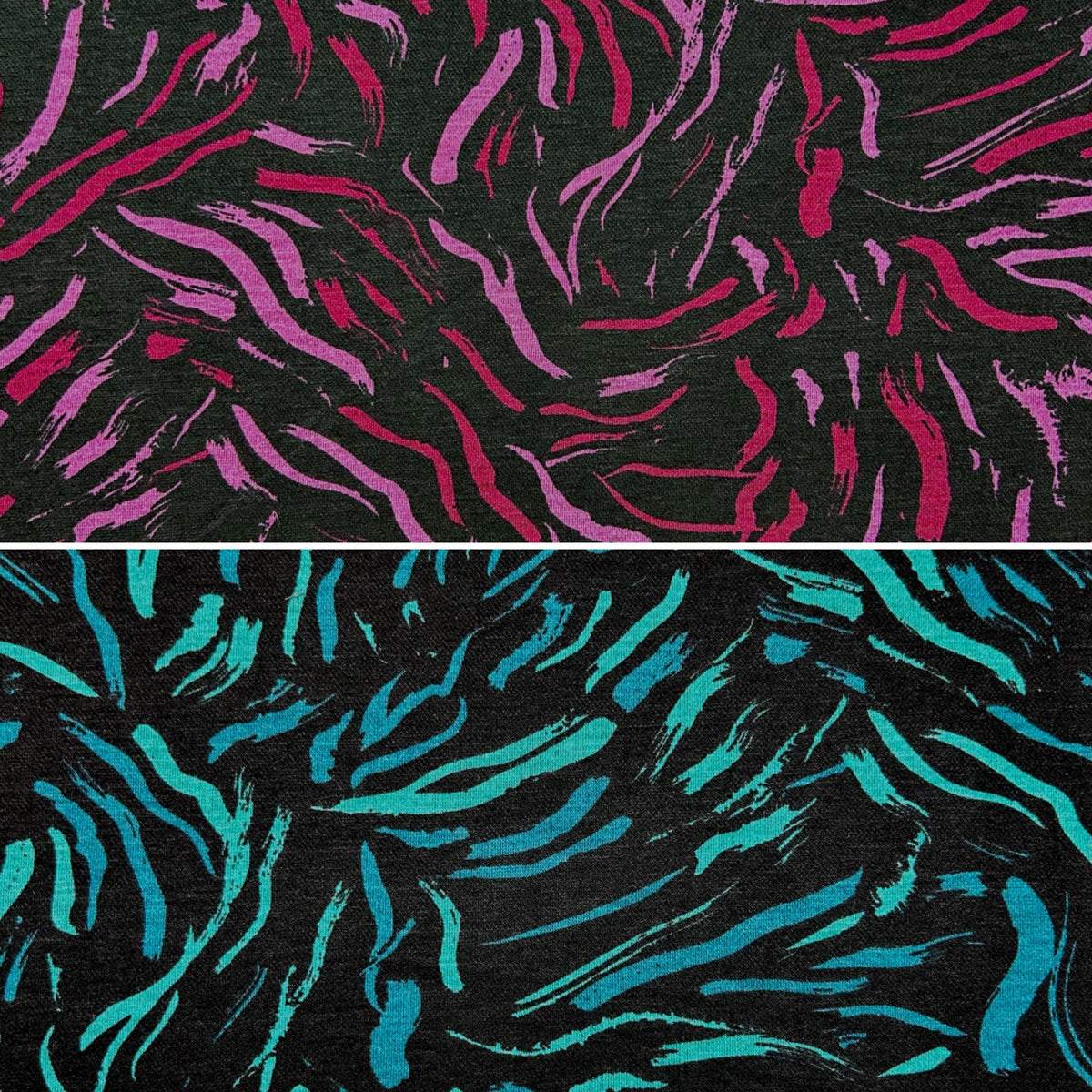Wild Strokes Digital Modal-Touch Jersey Fabric
