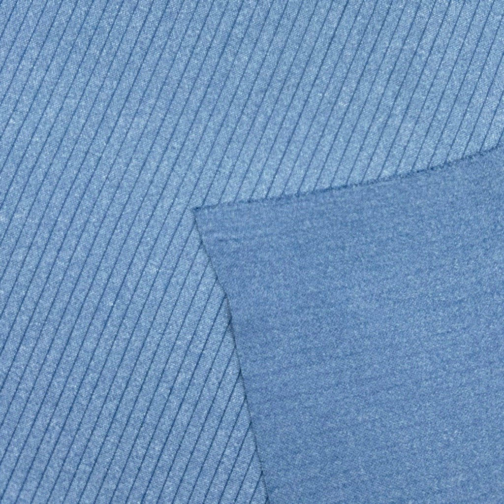 Narrow Stripes Brushed Soft Knit Fabric