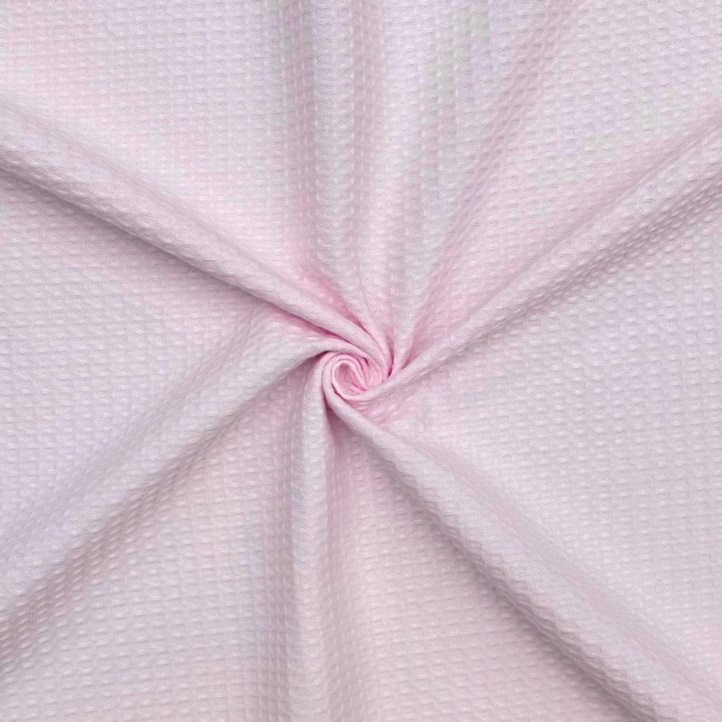 Pink 100% Cotton Waffle Fabric - Pound Fabrics