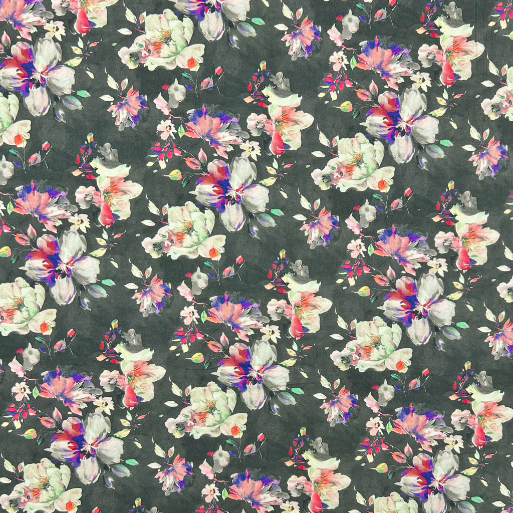 Mystic Petal Viscose Challis Fabric