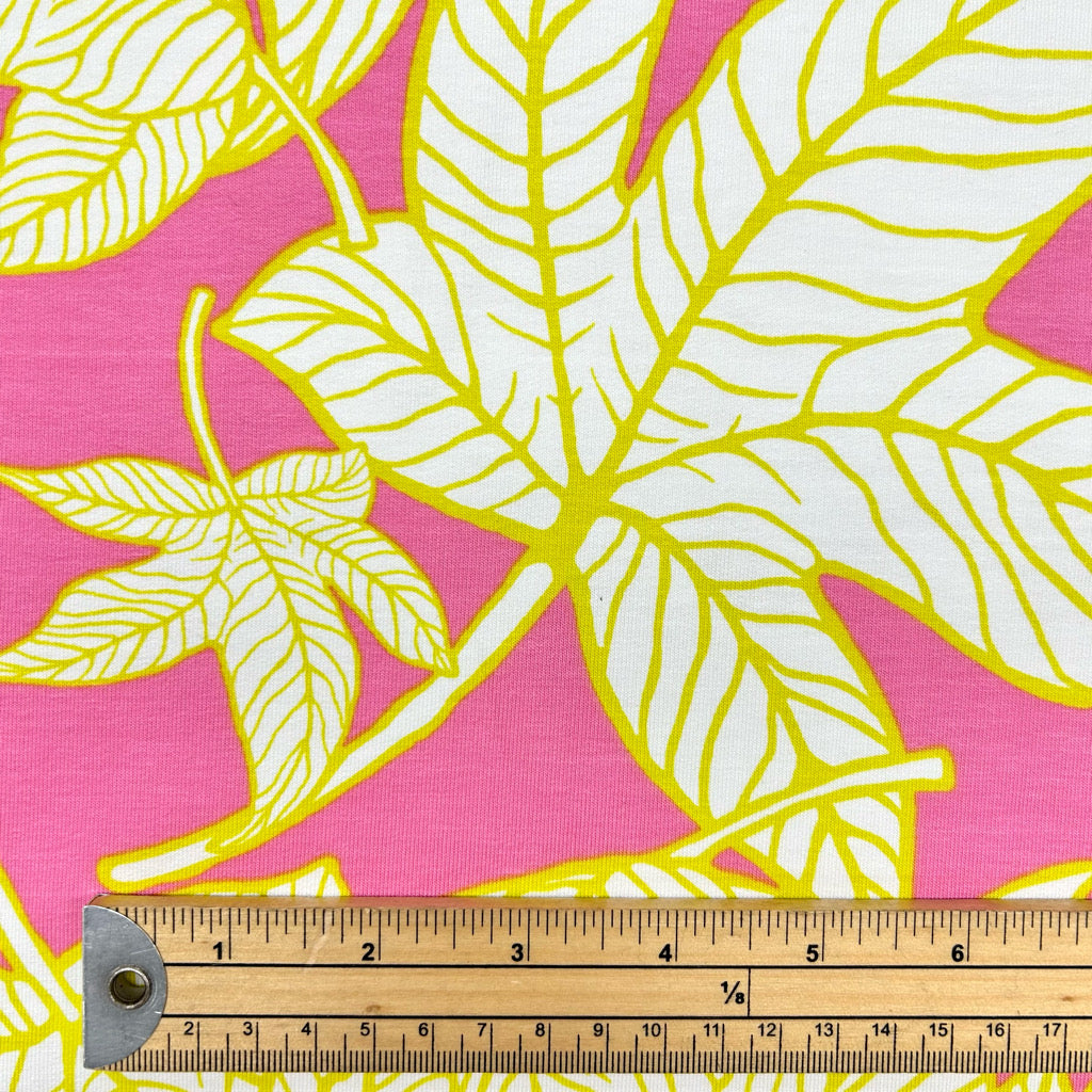 Leaf Canopy French Terry Fabric