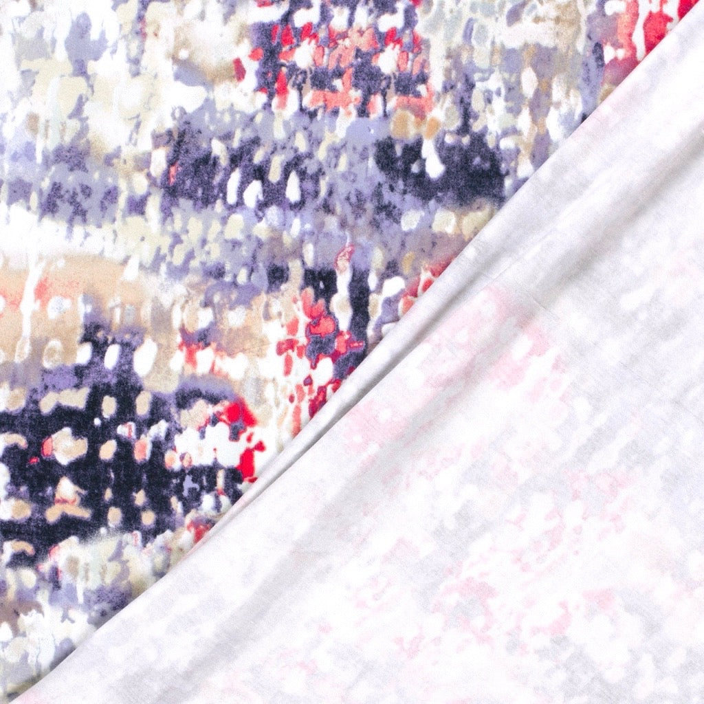 Pixel Dots Viscose Jersey Fabric
