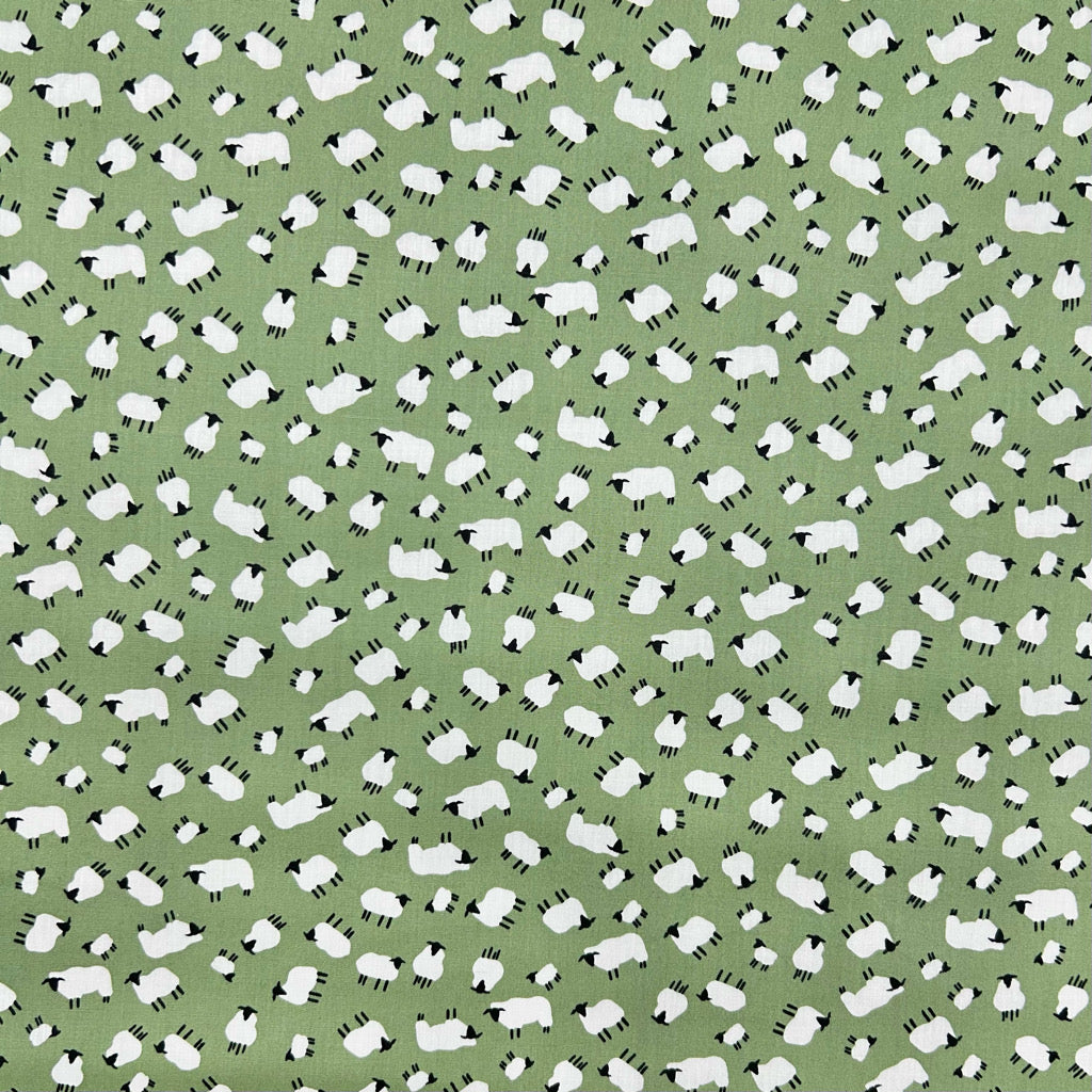 Tiny Lambs Rose & Hubble Cotton Poplin Fabric