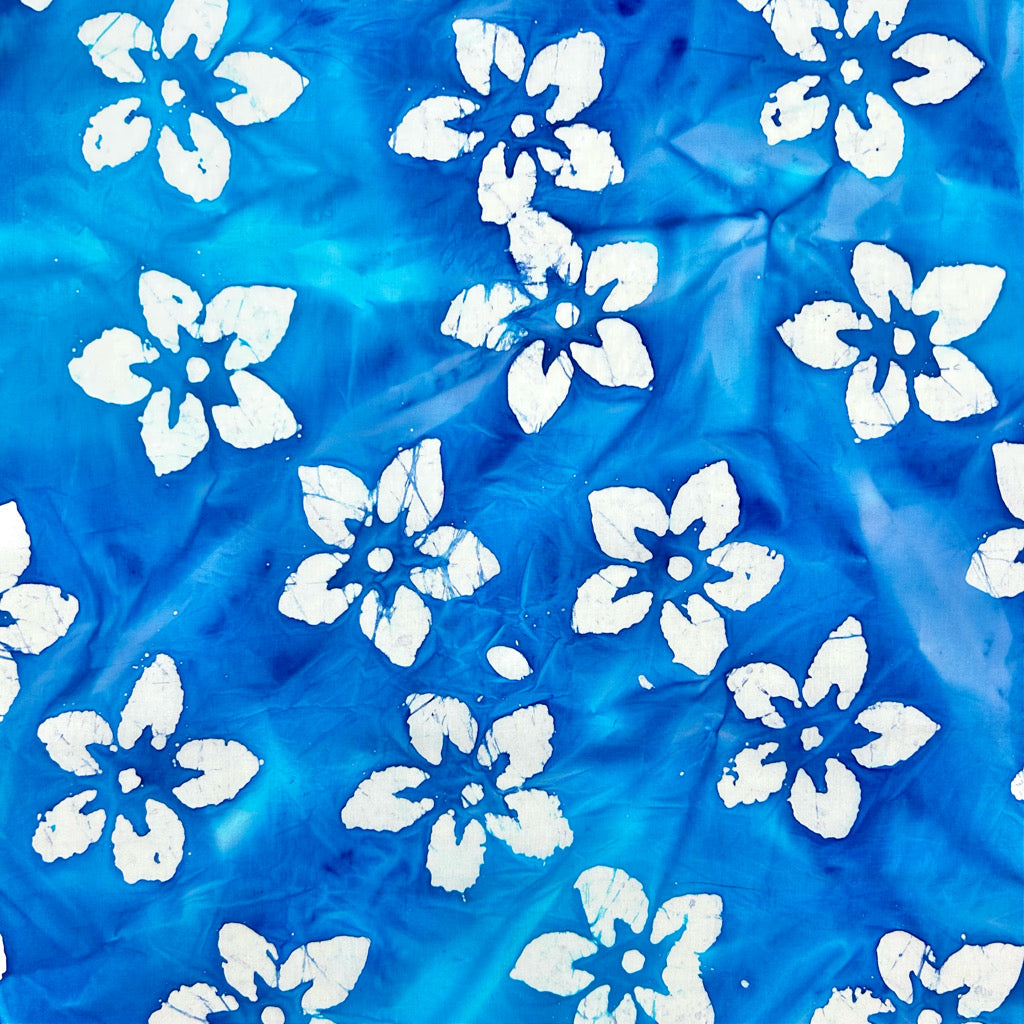 Beach Blossom Cotton Batik Fabric