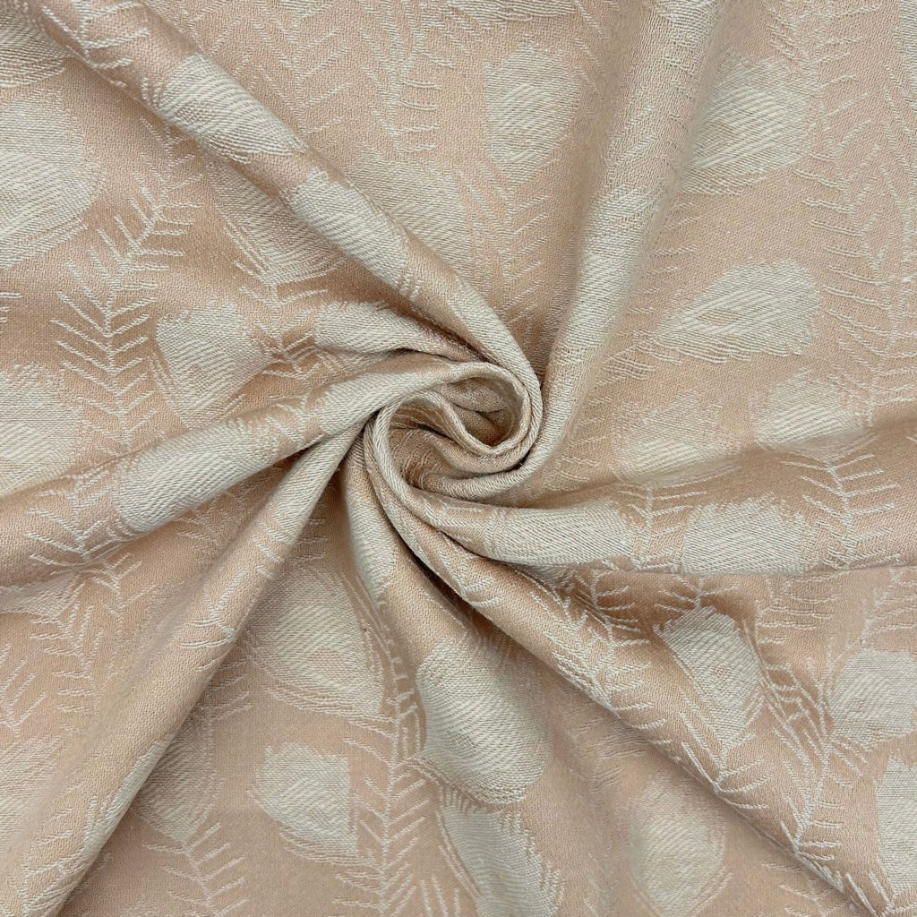 Feather Leaves Linen Viscose Fabric