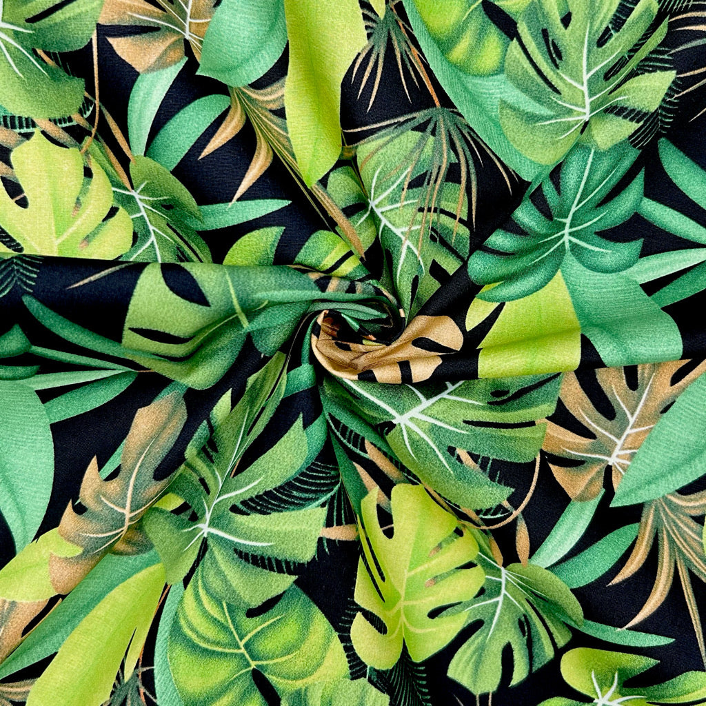Tropical Canopy Rose & Hubble Cotton Poplin Fabric