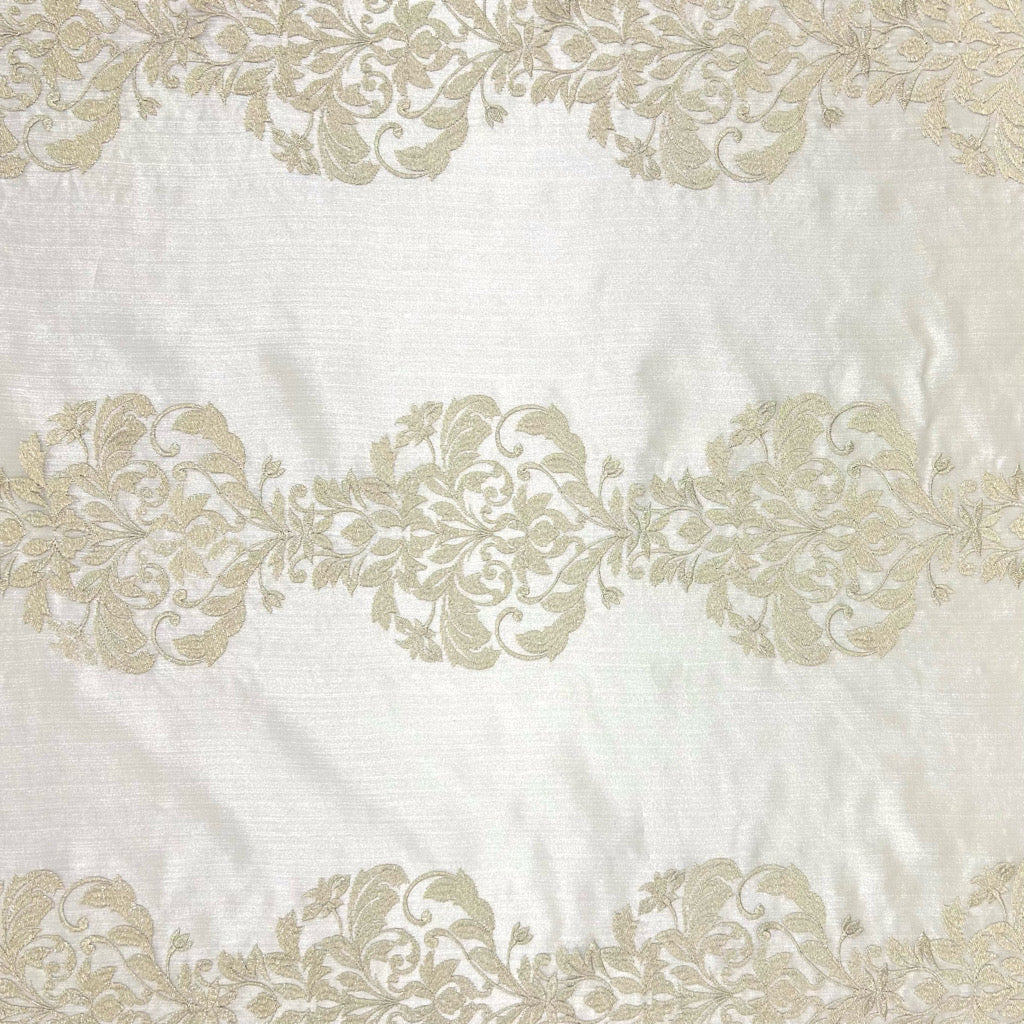 Floral Sheer Embroidery Curtain Voile Fabric