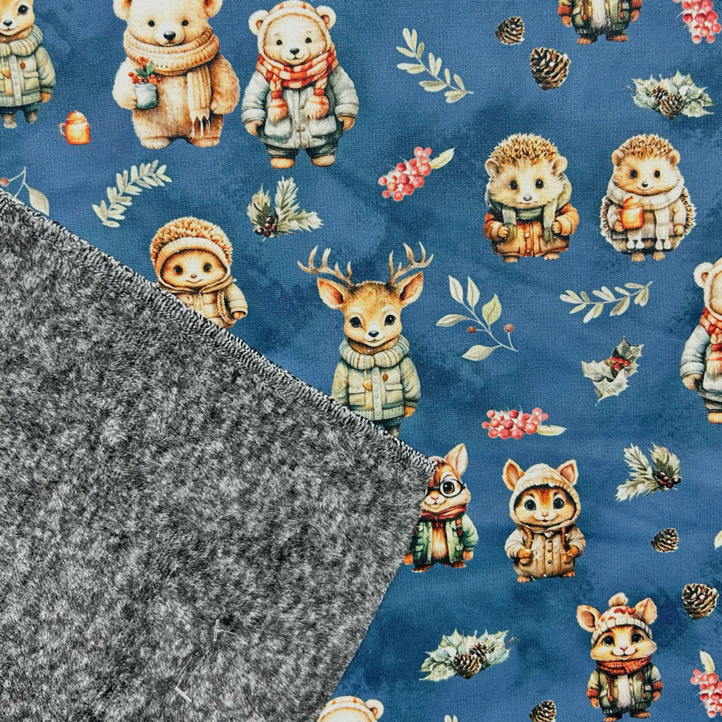 Forest Family Sweatshirt Fabric