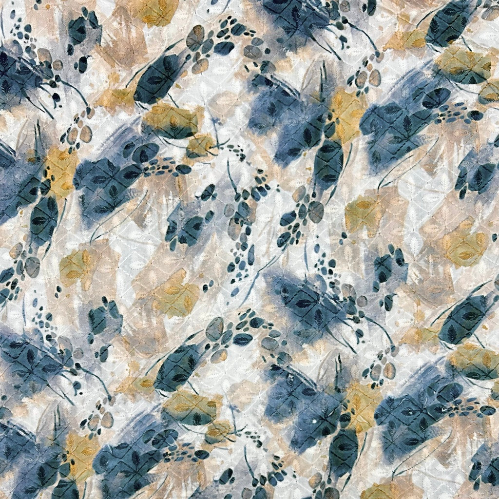 Nature&#39;s Palette Embroidered Polycotton Fabric