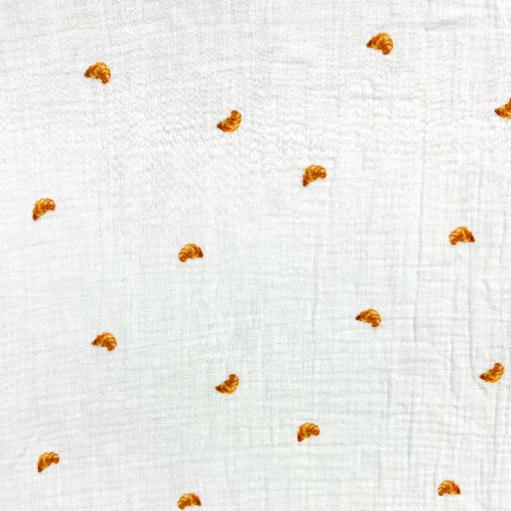Croissants Double Gauze Fabric