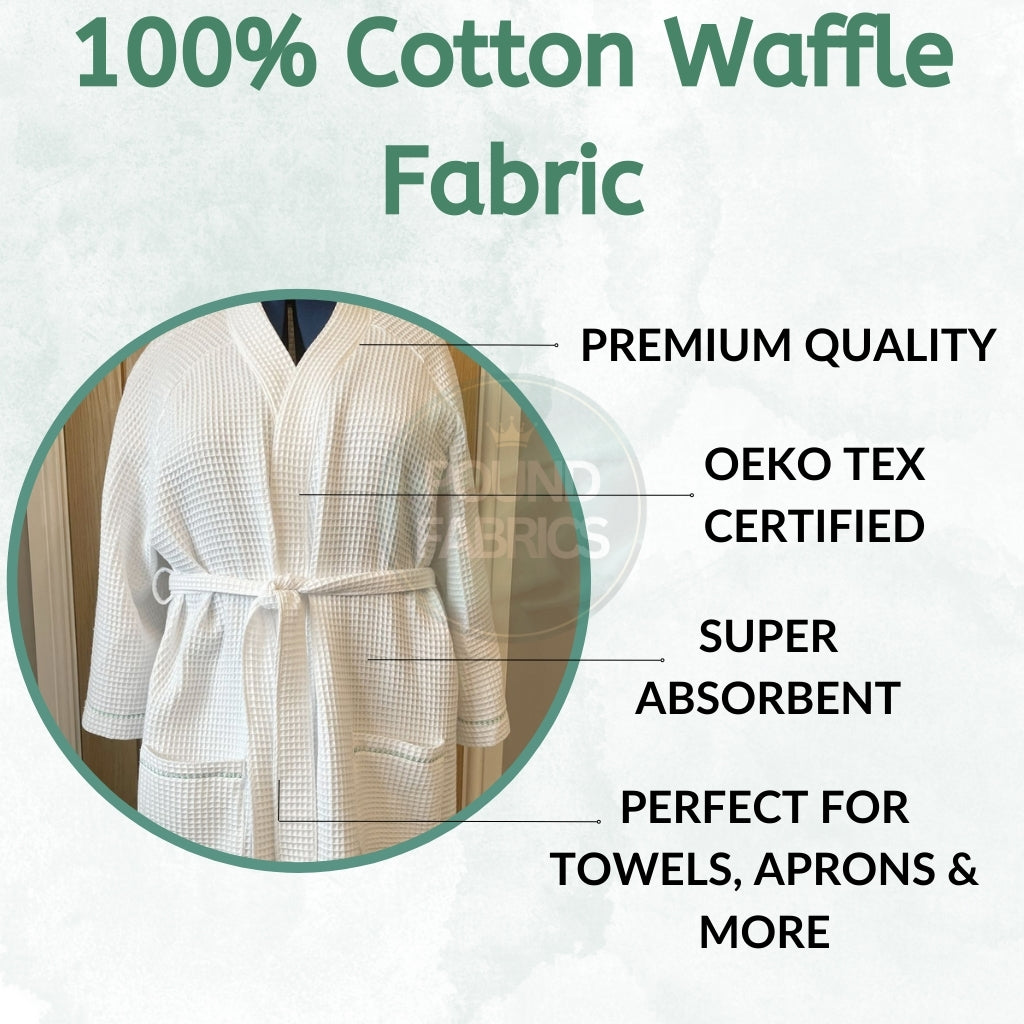 100% Cotton Waffle Fabric