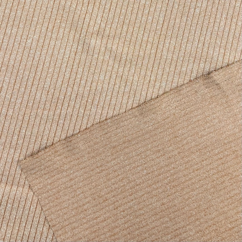 Narrow Stripes Brushed Soft Knit Fabric