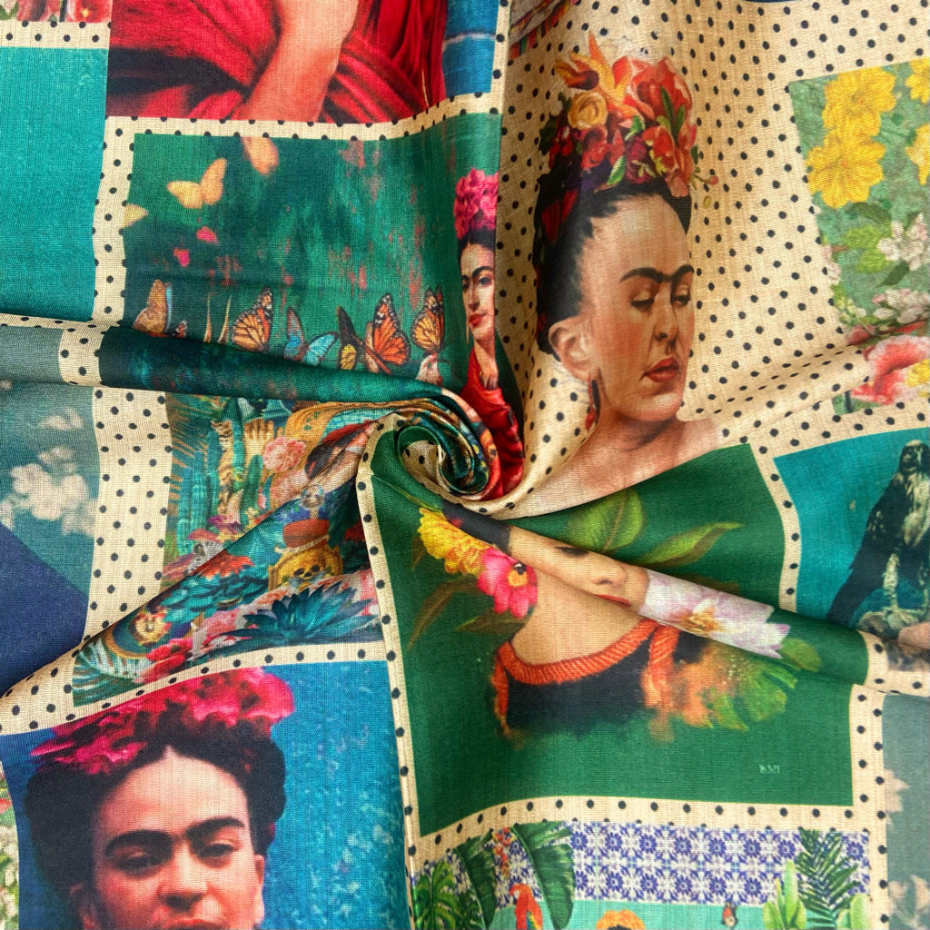 Colourful Muse Faux Silk Fabric - Pound Fabrics