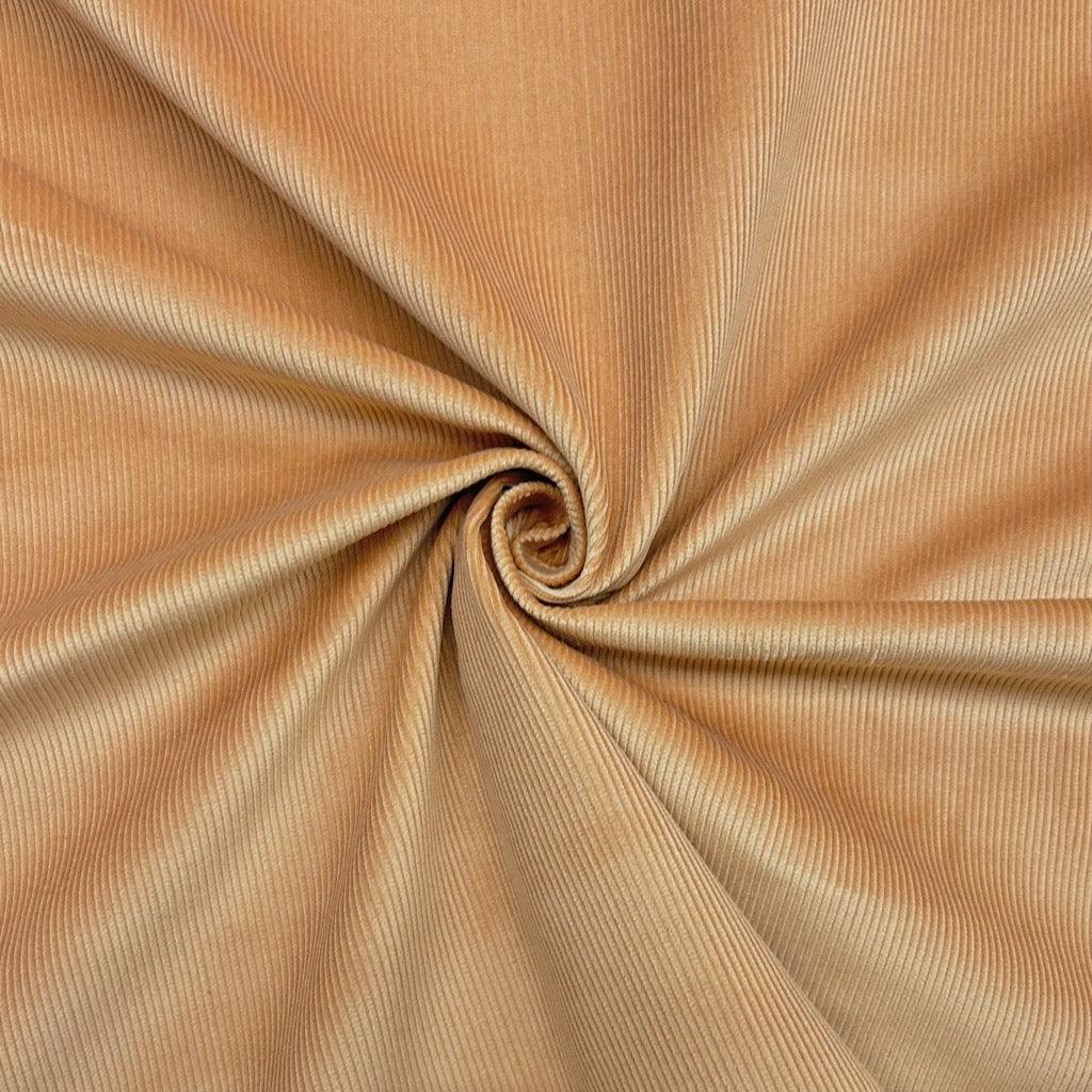 Warm Peach Corduroy Fabric - Pound Fabrics