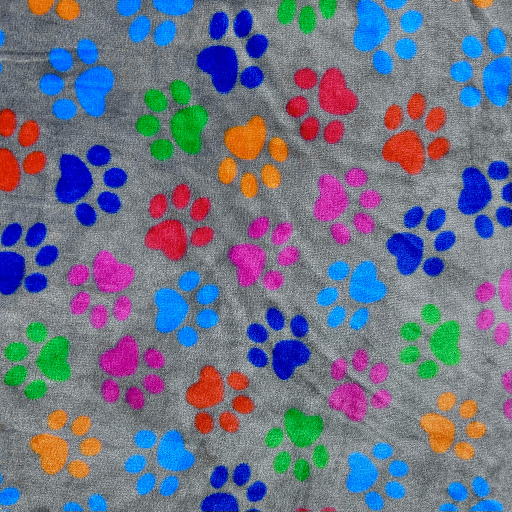 Colourful Paws Cuddle Fleece Fabric