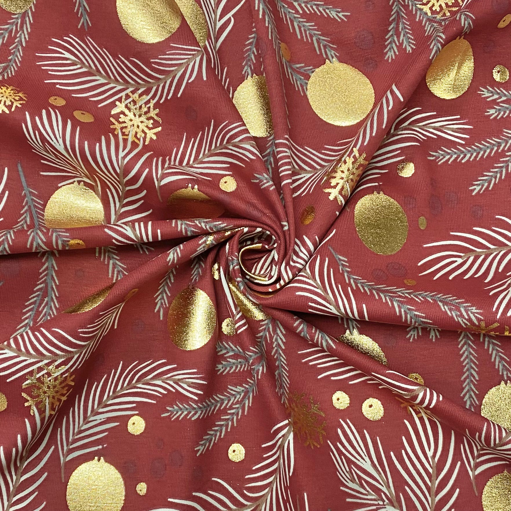 Christmas cotton jersey clearance fabric