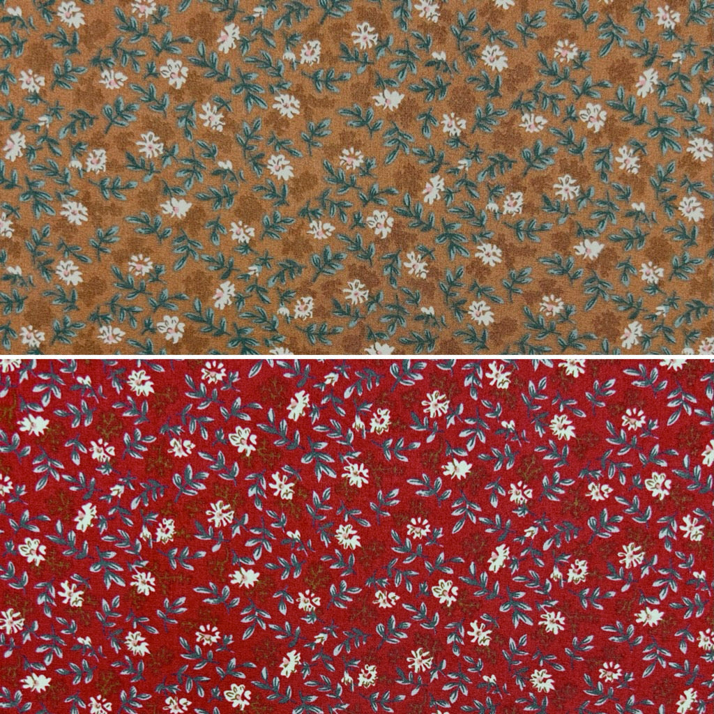 Cottage Garden Charm Cotton Poplin Fabric