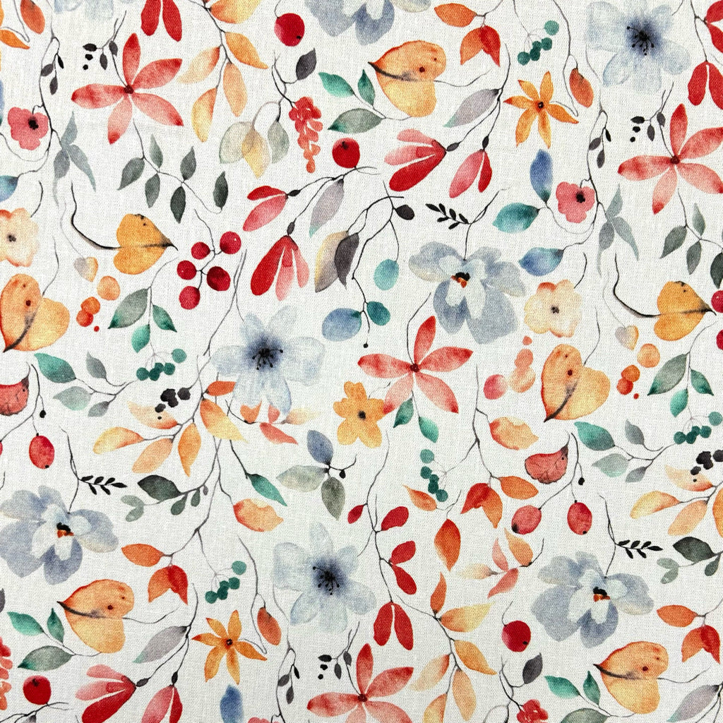 Falling Season Linen Viscose Fabric