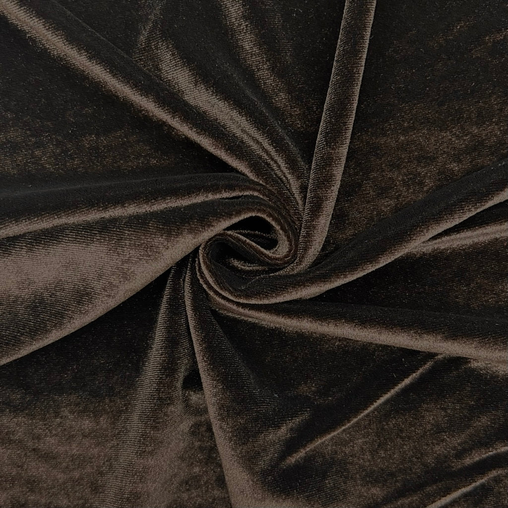 Plain Stretch Velvet Fabric