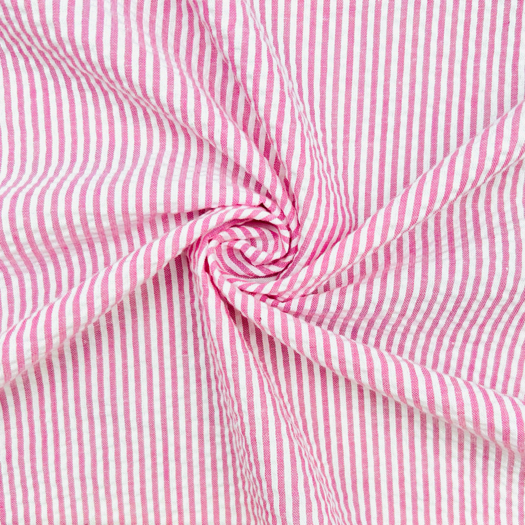 Small Stripes Seersucker Fabric