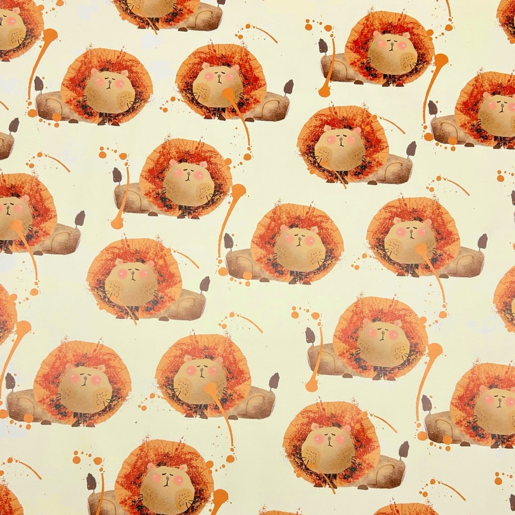 Sleepy Lion Raincoat Fabric