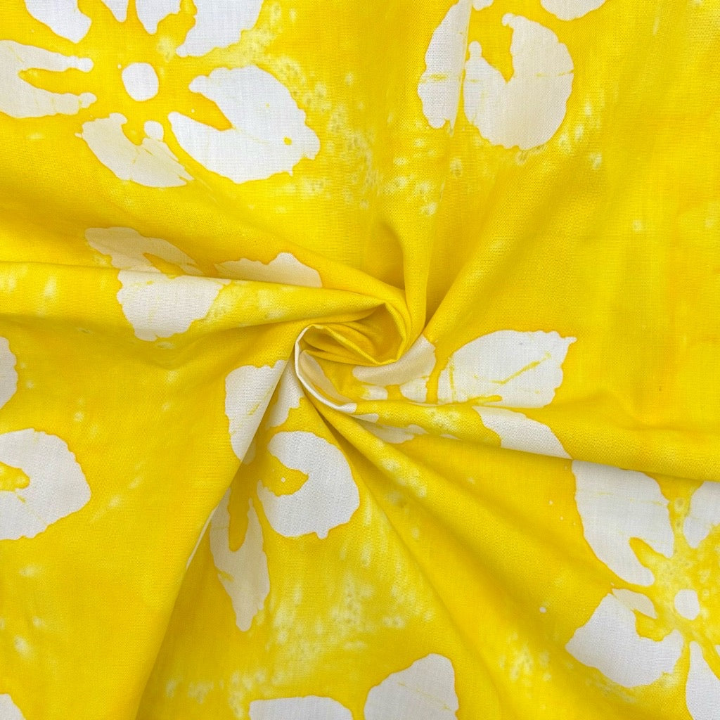 Beach Blossom Cotton Batik Fabric