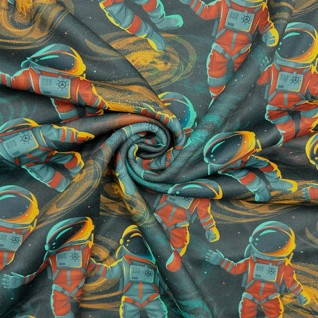 Astronaut Adventures Sweatshirt Fabric