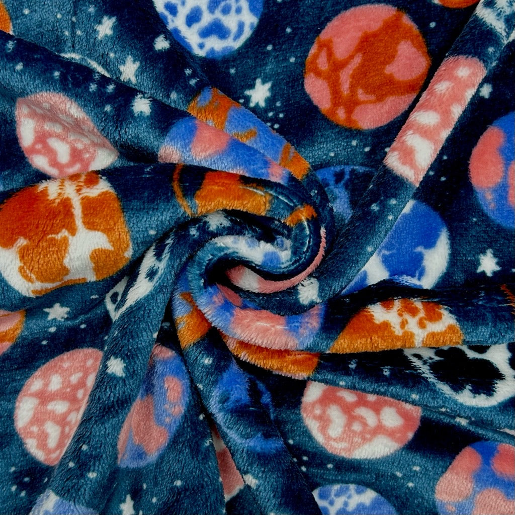 Space Worlds Cuddle Fleece Fabric
