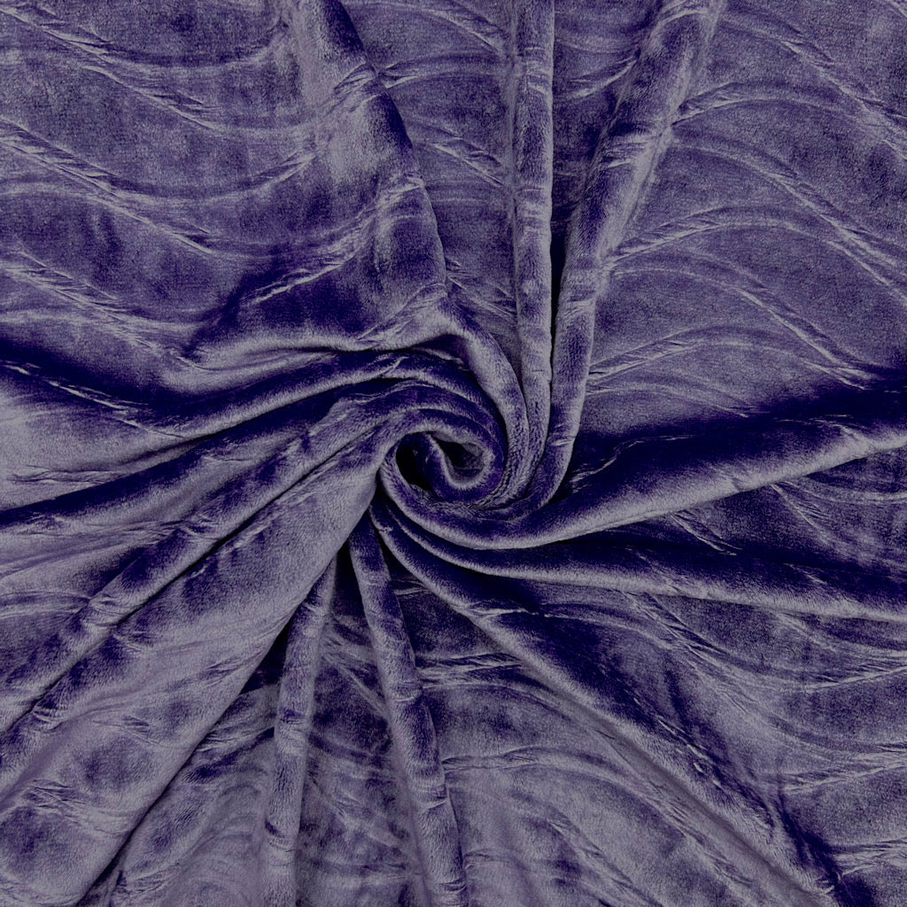 Wavy Tides Stretch Velvet Fabric