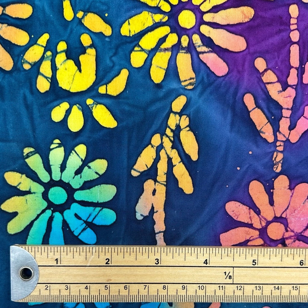 Flower Sprigs Cotton Batik Fabric