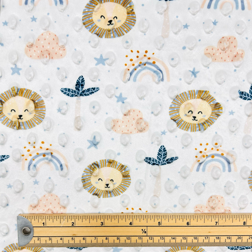 Rainbow Safari Dimple Fleece Fabric