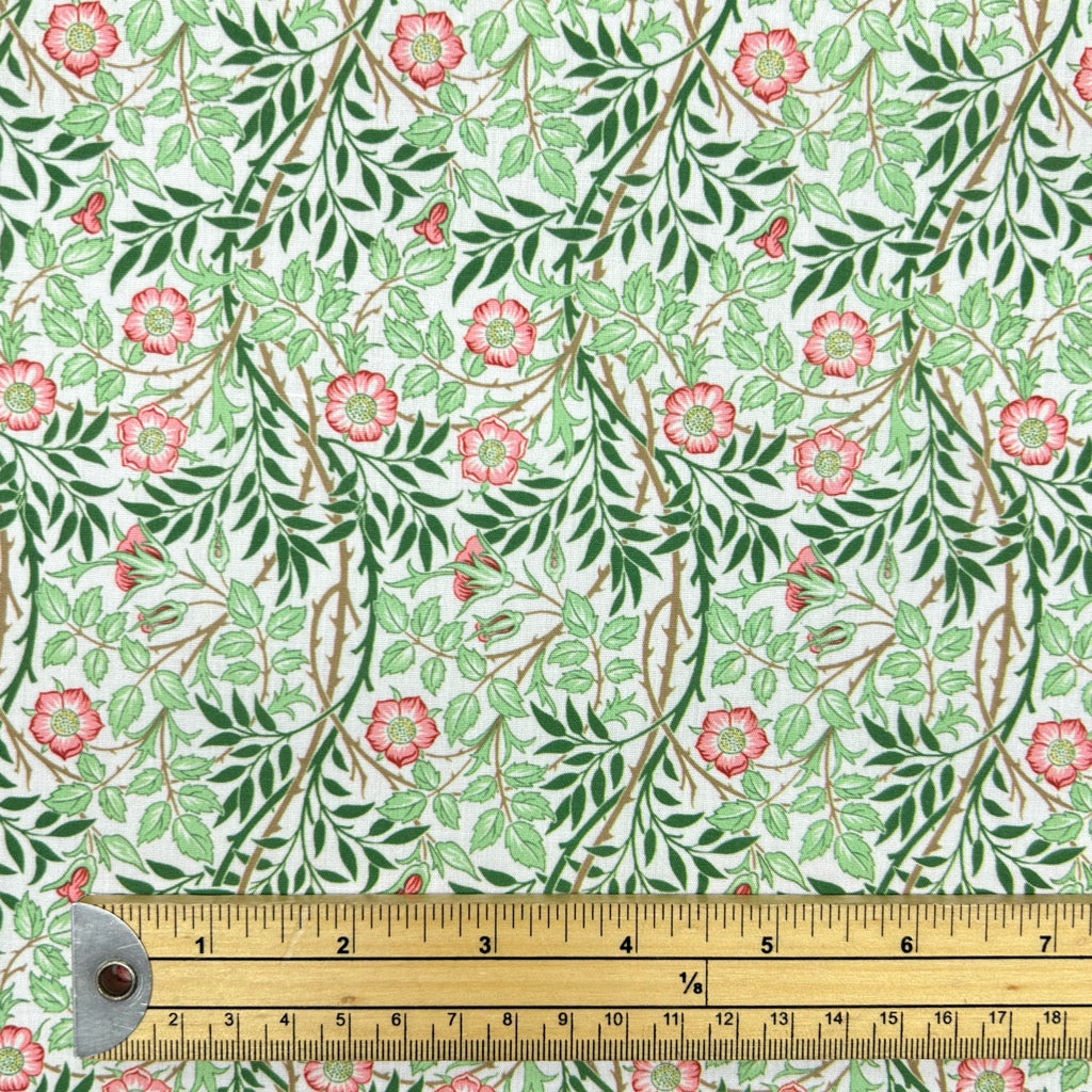 Rose Branch Polycotton Fabric