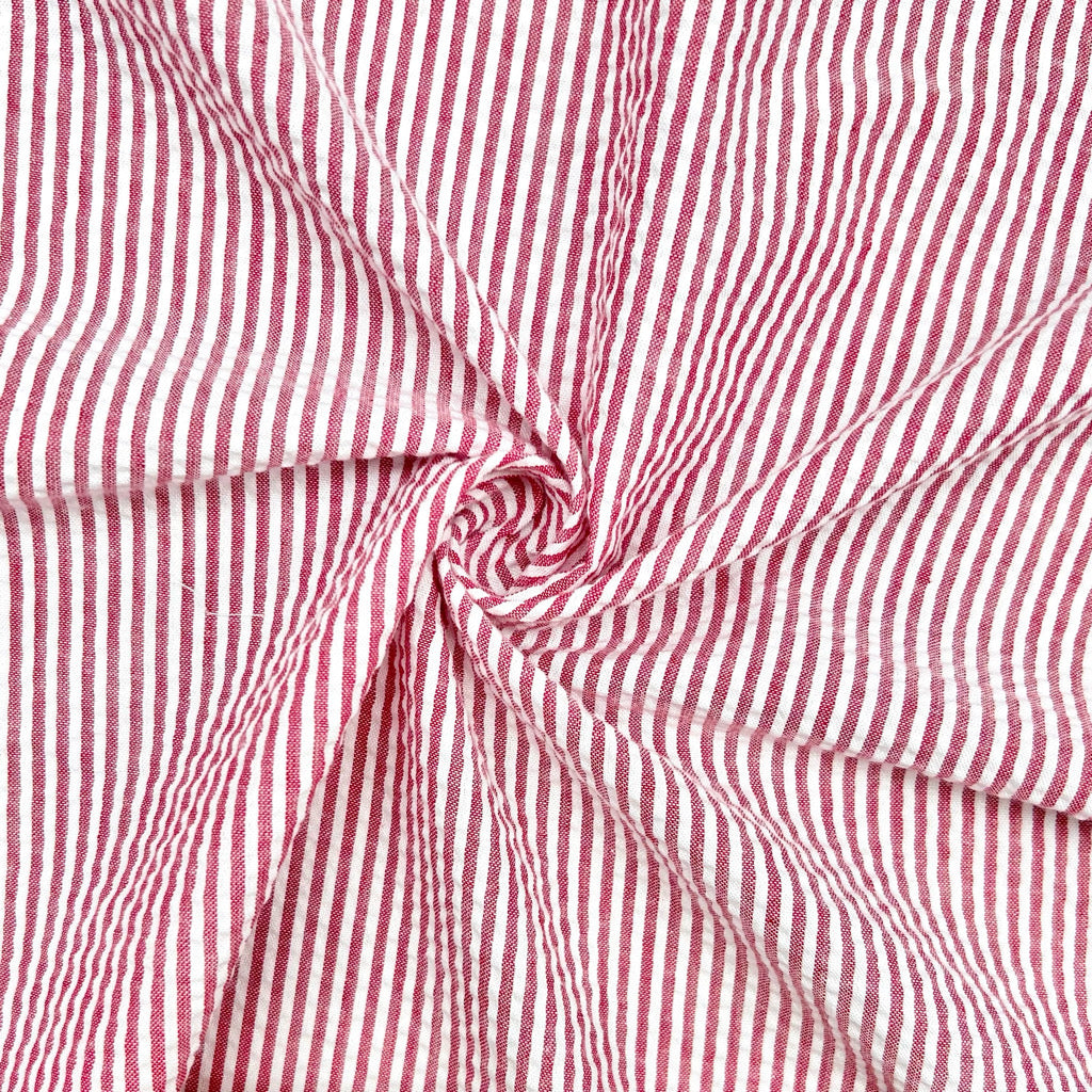 Small Stripes Seersucker Fabric