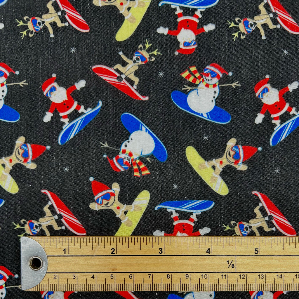 Winter Fun Polycotton Fabric