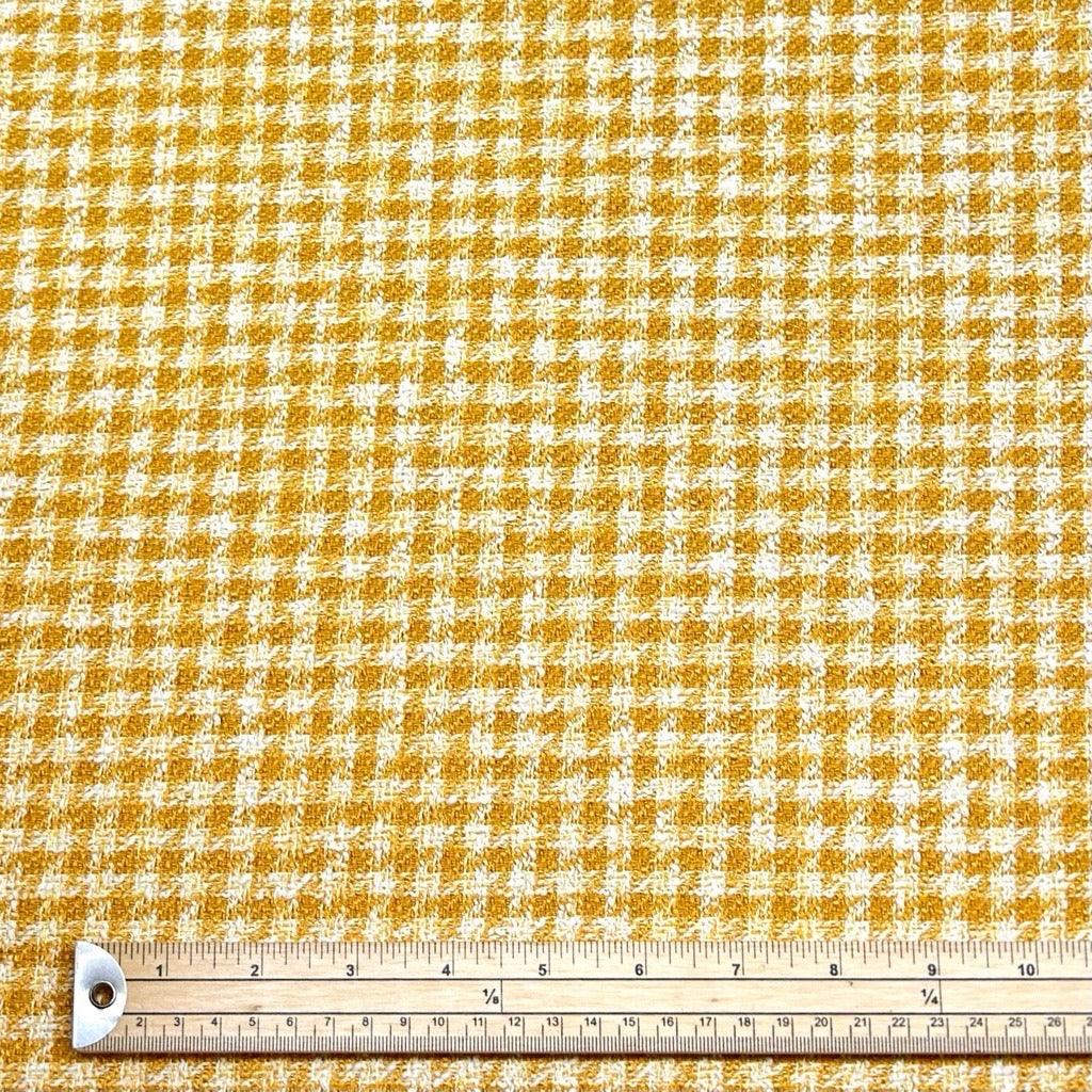 Mustard and Ivory Boucle Fabric - Pound Fabrics