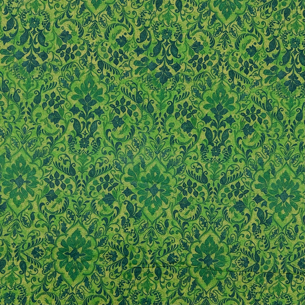 Botanical Damask Cotton Lawn Fabric
