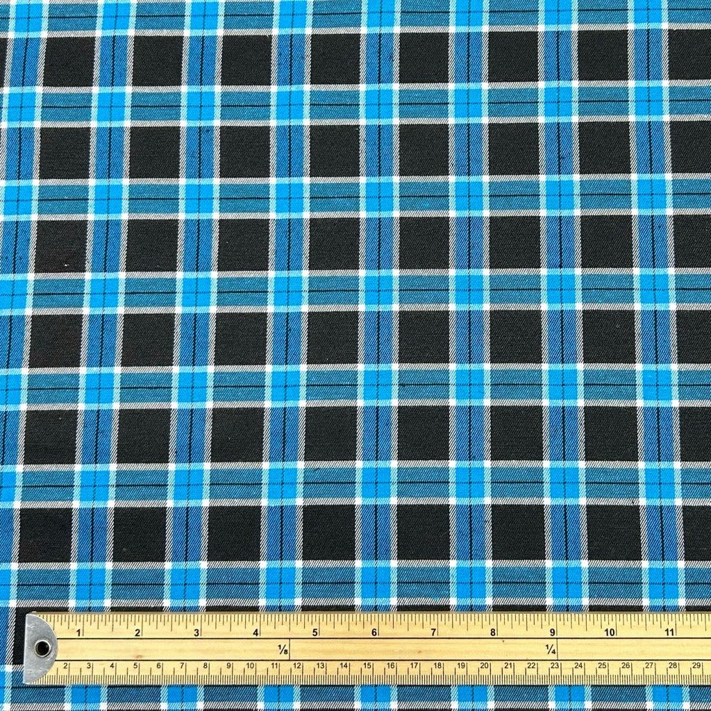 Tartan Brushed Polycotton Fabric - Pound Fabrics