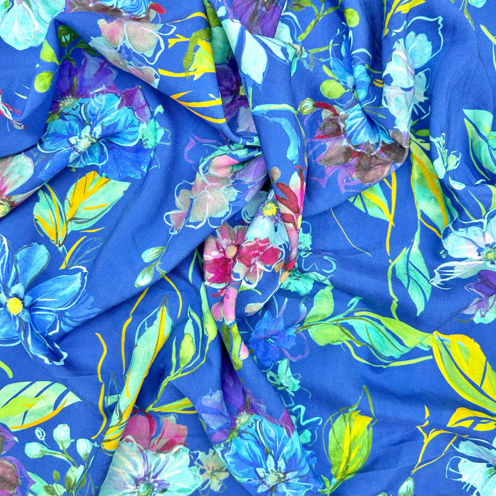 Vivid Petal Viscose Fabric